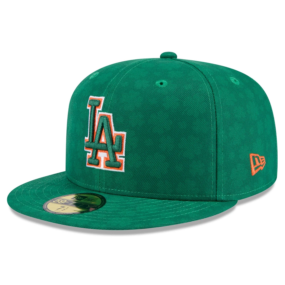 Men's New Era Kelly Green Los Angeles Dodgers St. Patrick's Day 59FIFTY Fitted Hat
