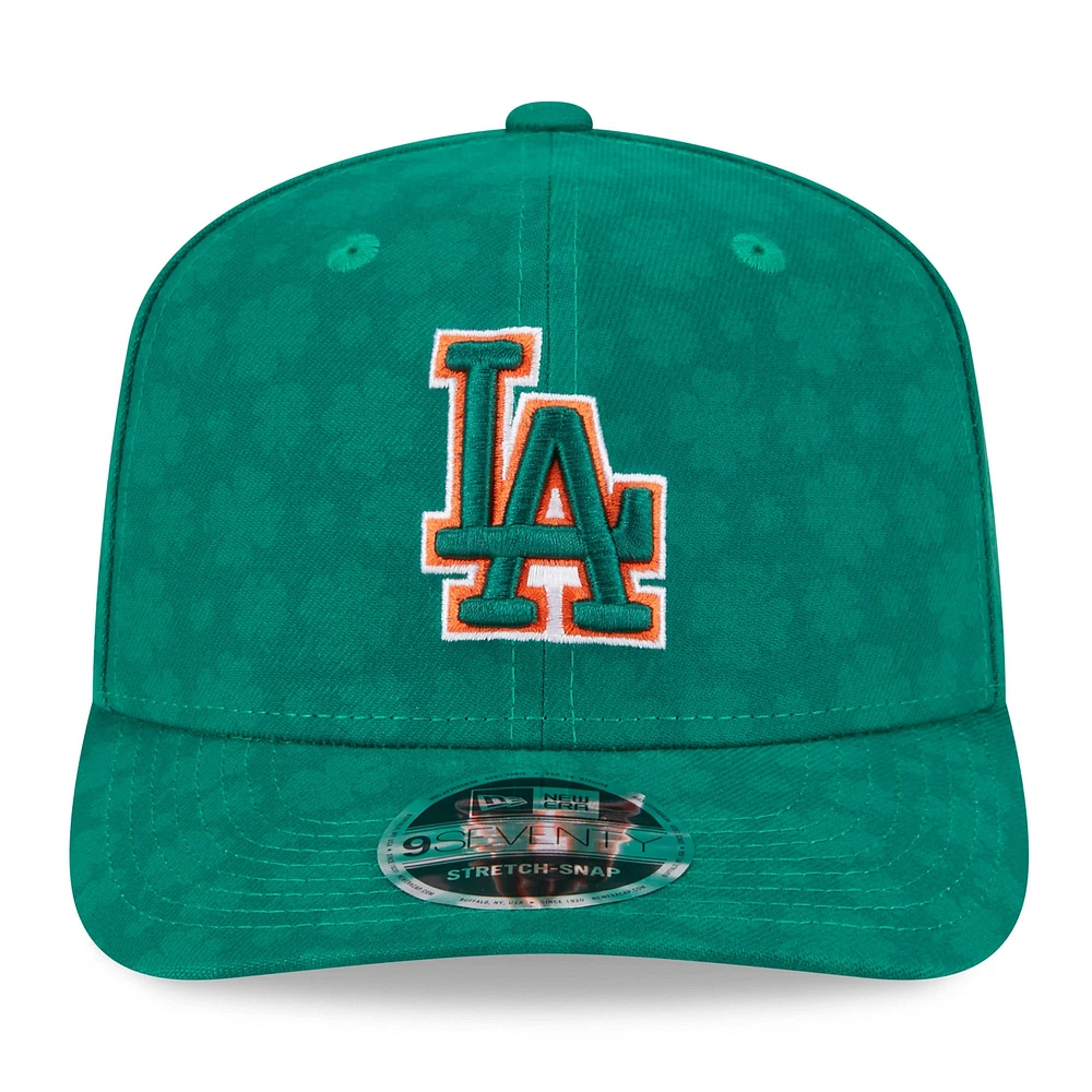 Men's New Era Kelly Green Los Angeles Dodgers St. Patrick's Day 9SEVENTY Adjustable Hat