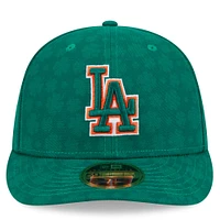 Casquette ajustée 59FIFTY à profil bas pour homme des Dodgers de Los Angeles New Era, vert Kelly
