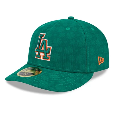 Casquette ajustée 59FIFTY à profil bas pour homme des Dodgers de Los Angeles New Era, vert Kelly