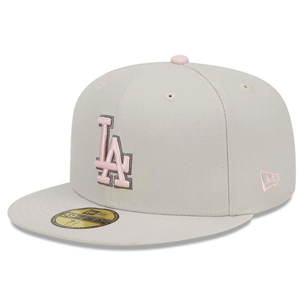 Casquette ajustée 59FIFTY sur le terrain des Dodgers de Los Angeles 2023 New Era kaki pour homme