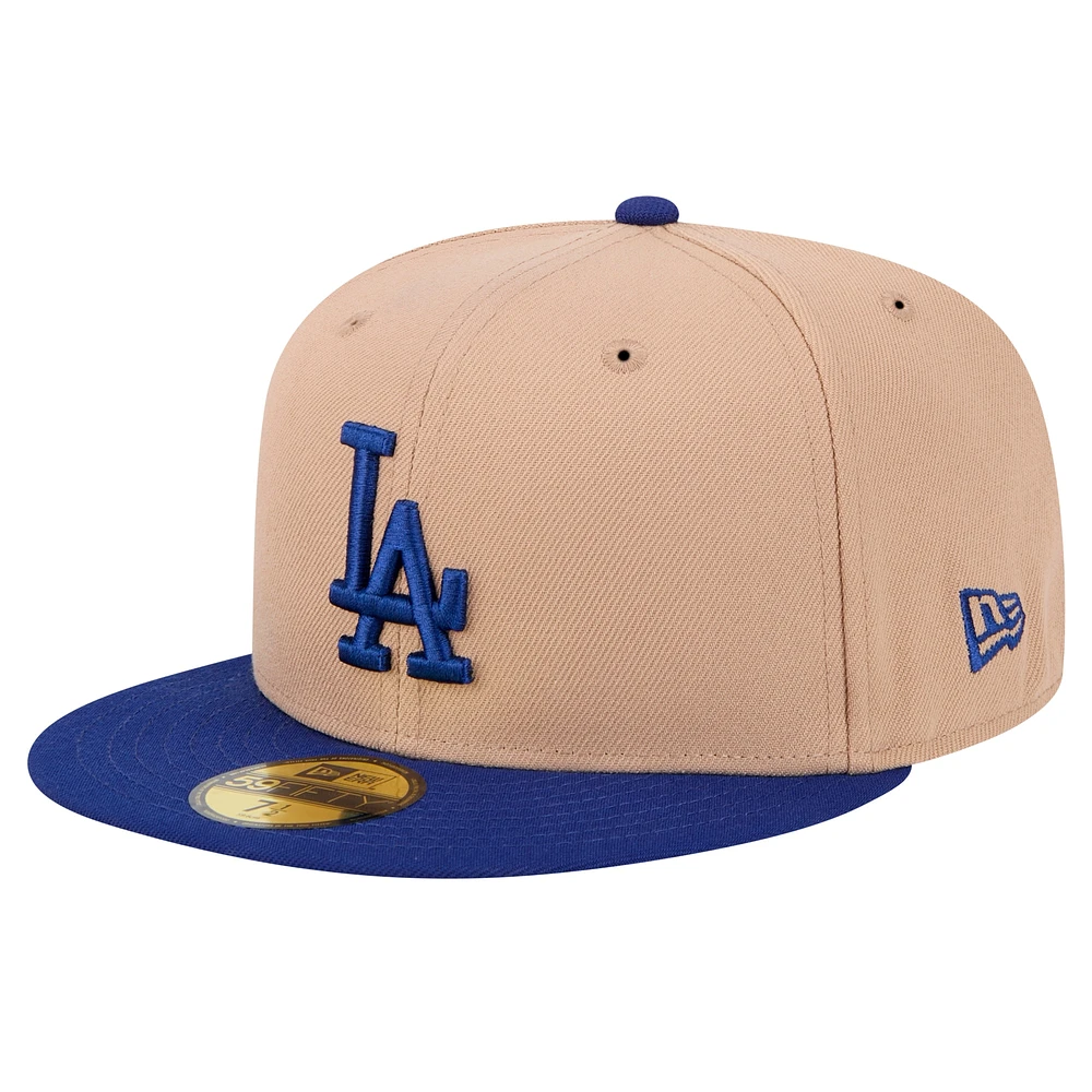 Casquette ajustée 59FIFTY des Los Angeles Dodgers de New Era pour homme en kaki