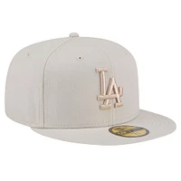 Men's New Era Khaki Los Angeles Dodgers Color Pack 59FIFTY Fitted Hat