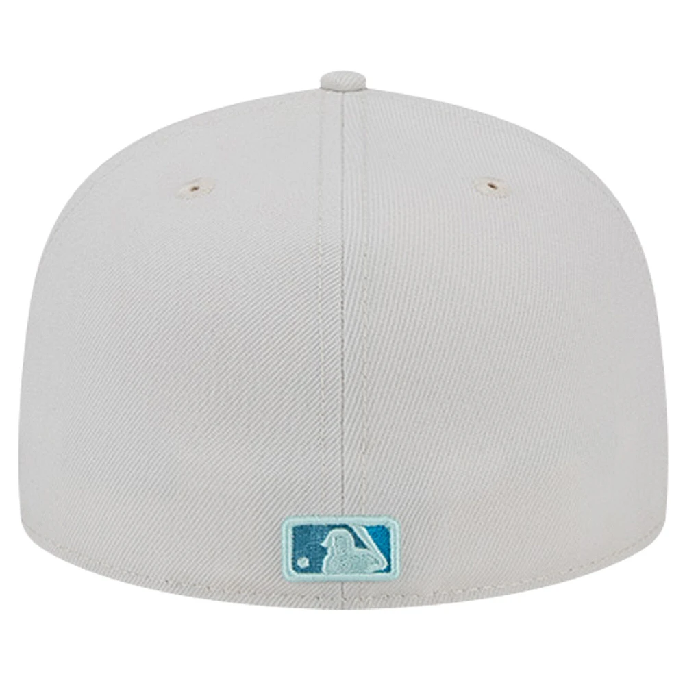 Casquette ajustée 59FIFTY kaki Los Angeles Dodgers Stone Mist New Era pour hommes