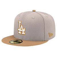 Casquette ajustée 59FIFTY New Era kaki Los Angeles Dodgers Stone Panama pour hommes