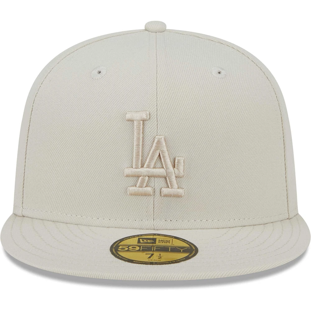 Casquette ajustée 59FIFTY kaki Los Angeles Dodgers New Era pour homme