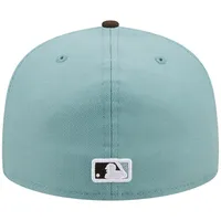 New Era Light Blue/Brown Los Angeles Dodgers 1988 World Series Beach Kiss 59FIFTY Fitted Hat