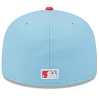 Men's New Era Light Blue/Red Los Angeles Dodgers Spring Color Two-Tone 59FIFTY Fitted Hat