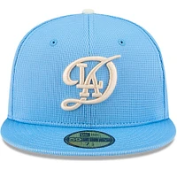 Men's New Era Light Blue Los Angeles Dodgers City Connect Batting Practice 59FIFTY Fitted Hat