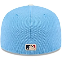 Men's New Era Light Blue Los Angeles Dodgers City Connect Batting Practice 59FIFTY Fitted Hat
