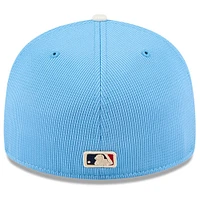 Casquette d'entraînement au bâton City Connect 59FIFTY bleu clair New Era pour homme des Dodgers de Los Angeles