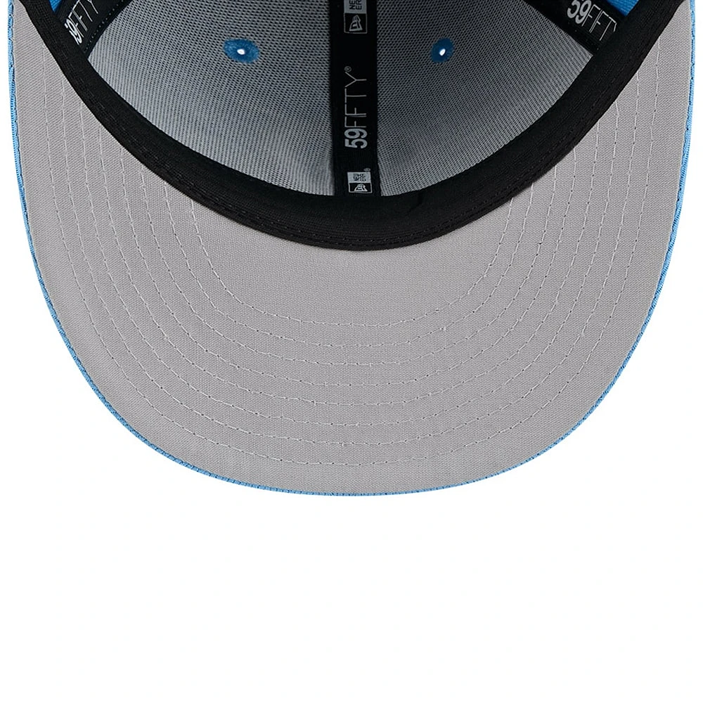 Casquette d'entraînement au bâton City Connect 59FIFTY bleu clair New Era pour homme des Dodgers de Los Angeles