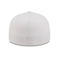 Casquette ajustée 59FIFTY Los Angeles Dodgers New Era pour homme, blanc sur