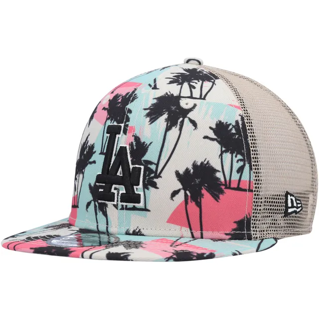 Atlanta Braves New Era Retro Beachin' Patch A-Frame Trucker 9FIFTY Snapback  Hat - Natural