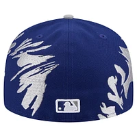 Men's New Era Navy/Gray Los Angeles Dodgers Retro Pattern 59FIFTY Fitted Hat