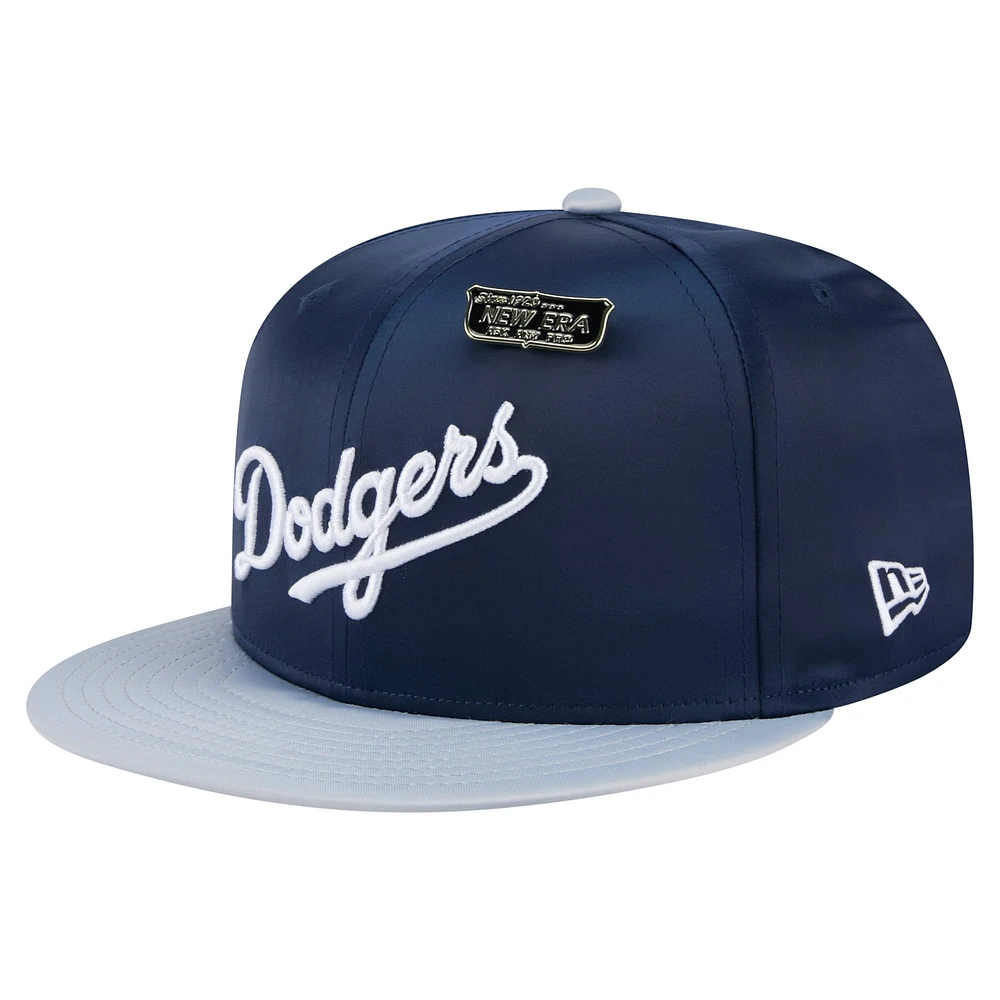 Men's New Era Navy/Gray Los Angeles Dodgers Satin 59FIFTY Fitted Hat