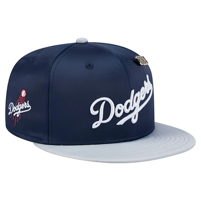 Men's New Era Navy/Gray Los Angeles Dodgers Satin 59FIFTY Fitted Hat