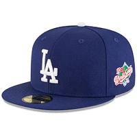 Casquette ajustée 59FIFTY en laine des Los Angeles Dodgers 1988 World Series New Era pour homme, bleu marine