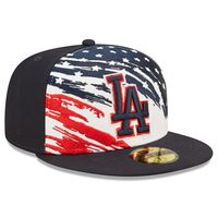 Men's New Era Navy Los Angeles Dodgers 2022 4th of July On-Field 59FIFTY Fitted Hat