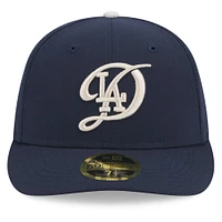 Casquette ajustée 59FIFTY à profil bas New Era pour hommes, Los Angeles Dodgers 2024 City Connect, bleu marine