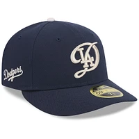 Casquette ajustée 59FIFTY à profil bas New Era pour hommes, Los Angeles Dodgers 2024 City Connect, bleu marine