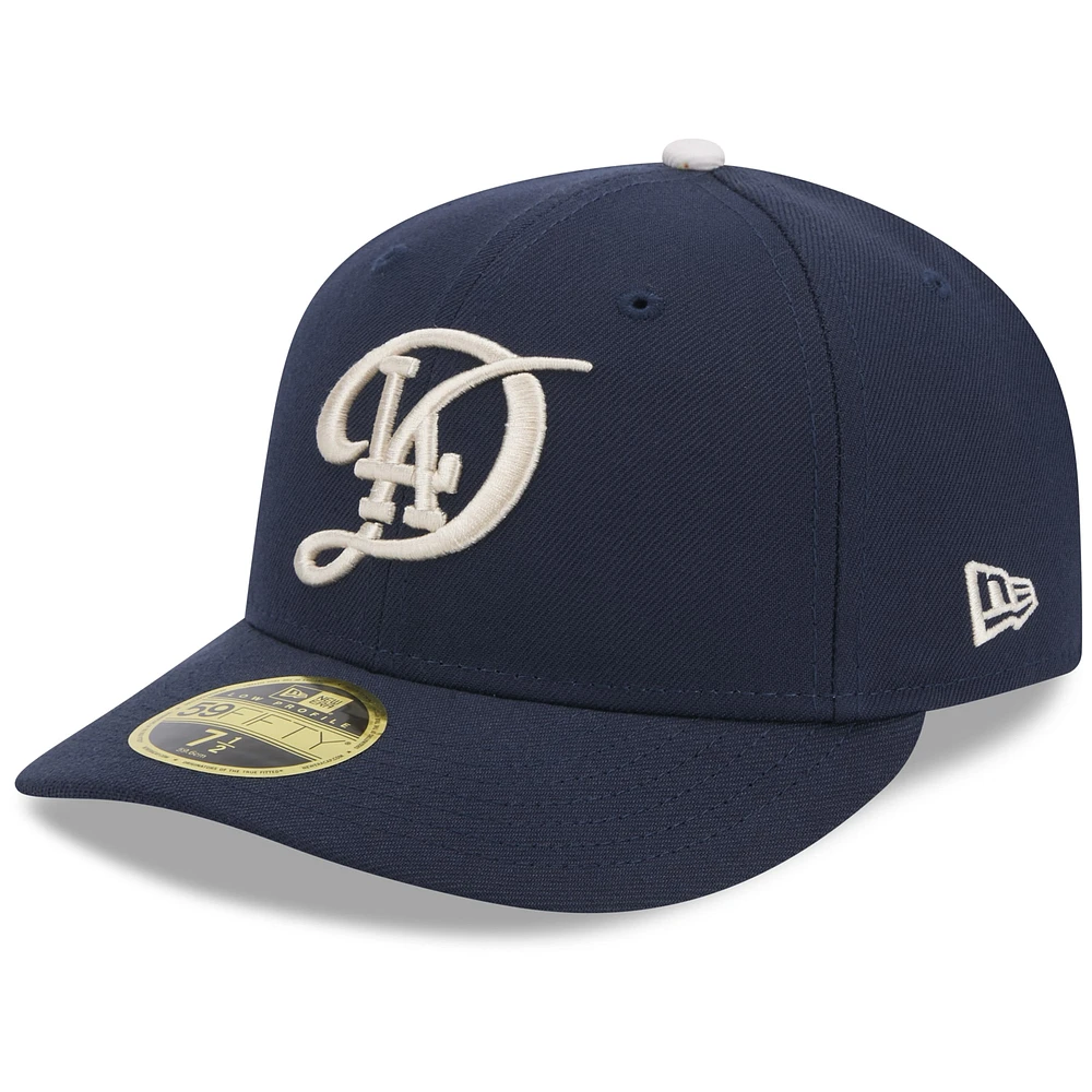 Men's New Era Navy Los Angeles Dodgers 2024 City Connect Low Profile 59FIFTY Fitted Hat