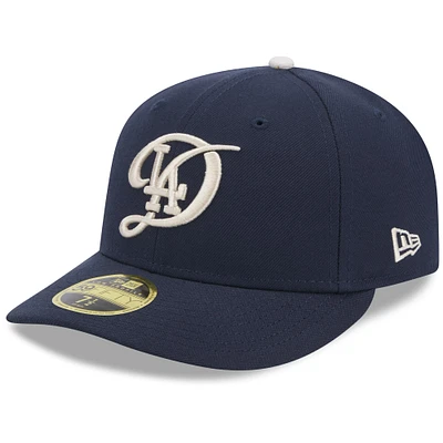 Casquette ajustée 59FIFTY à profil bas New Era pour hommes, Los Angeles Dodgers 2024 City Connect, bleu marine