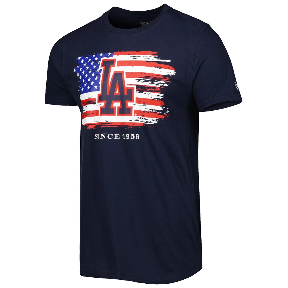 Men's New Era Navy Los Angeles Dodgers 4th of July Jersey T-Shirt