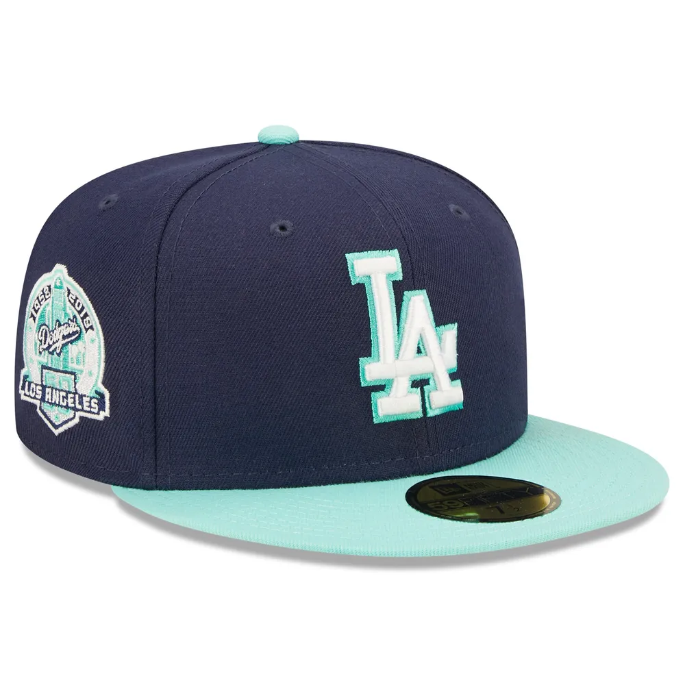 nødvendig Grund Tilbageholdelse Lids Los Angeles Dodgers New Era 60th Anniversary Cooperstown Collection  Team UV 59FIFTY Fitted Hat - Navy | MainPlace Mall