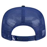 Men's New Era Navy Los Angeles Dodgers Retro Satin Script Golfer Adjustable Hat