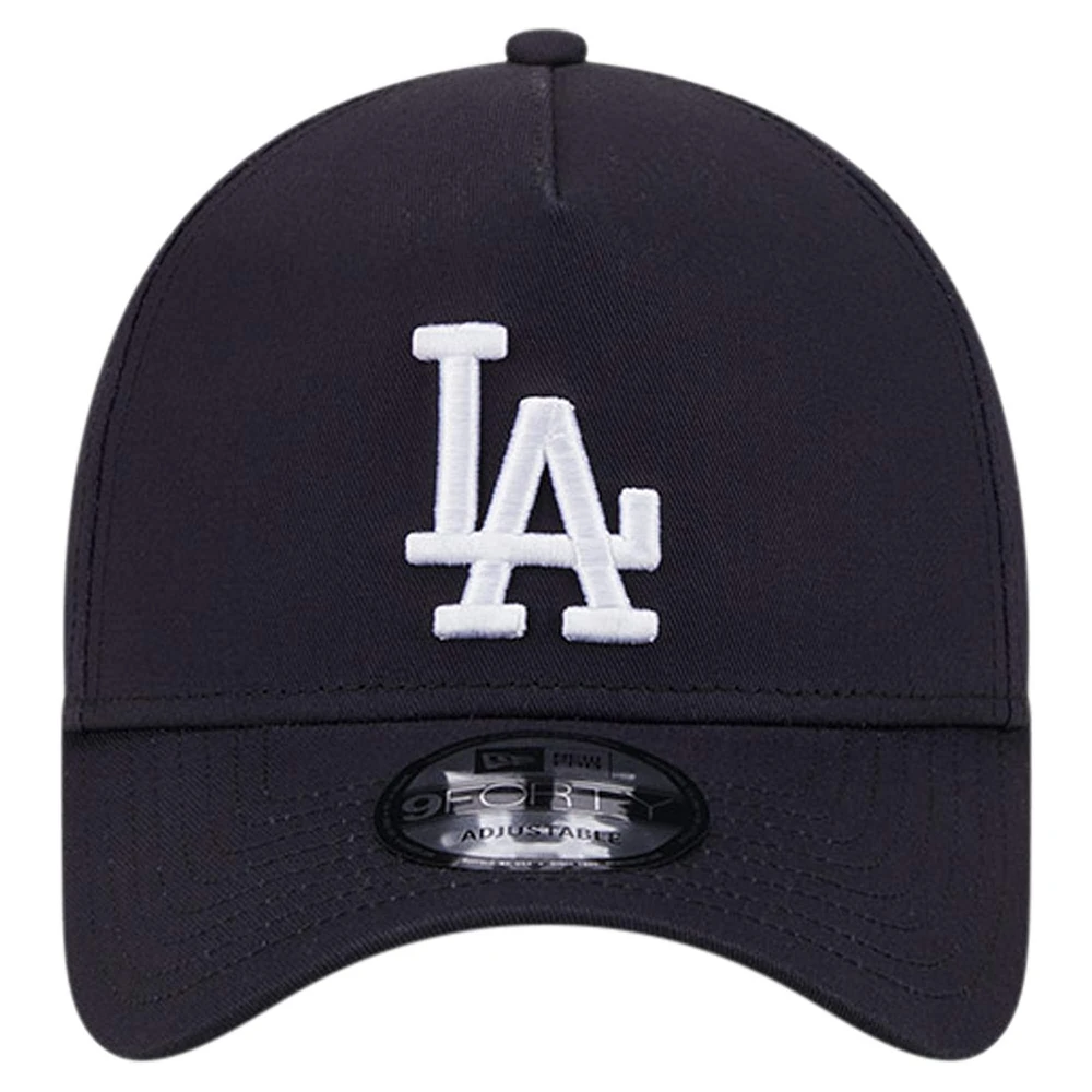 Casquette ajustable 9FORTY couleur équipe A-Frame New Era pour hommes, bleu marine, Los Angeles Dodgers