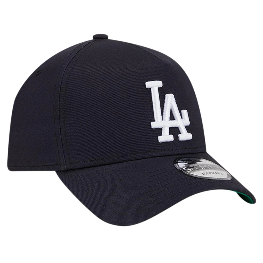 Casquette ajustable 9FORTY couleur équipe A-Frame New Era pour hommes, bleu marine, Los Angeles Dodgers