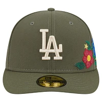 Casquette ajustée 59FIFTY olive Los Angeles Dodgers de New Era pour homme