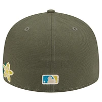 Casquette ajustée 59FIFTY olive Los Angeles Dodgers de New Era pour homme
