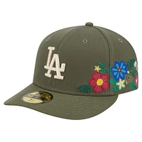 Casquette ajustée 59FIFTY olive Los Angeles Dodgers de New Era pour homme