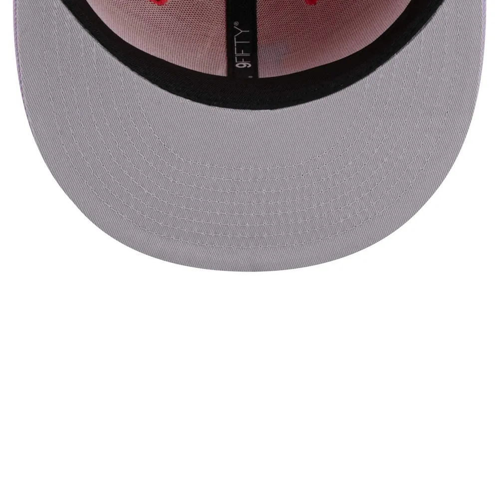 Casquette Snapback 9FIFTY Basic Two-Tone Spring Basic Two-Tone pour homme des Los Angeles Dodgers New Era, rouge/violet