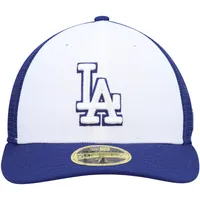 Casquette ajustée 59FIFTY pour entraînement au bâton sur le terrain des Dodgers de Los Angeles 2023 New Era, bleu roi/blanc