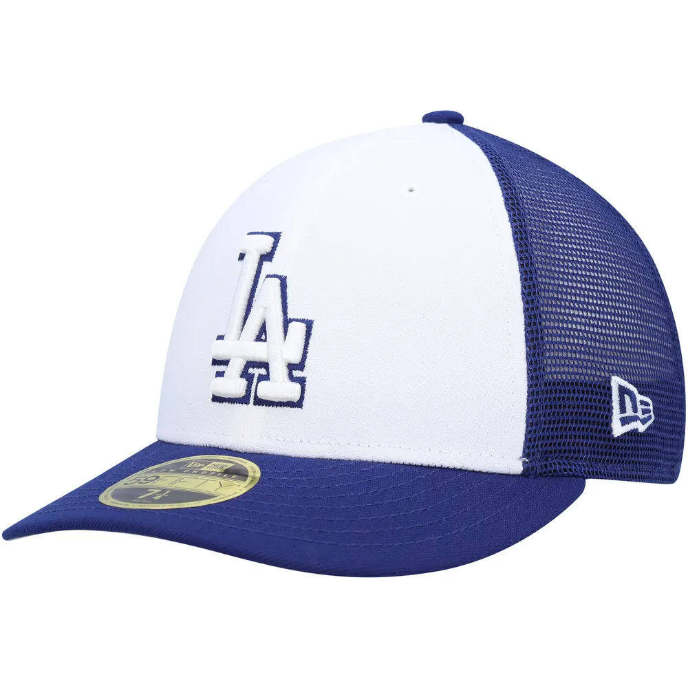 Casquette ajustée 59FIFTY pour entraînement au bâton sur le terrain des Dodgers de Los Angeles 2023 New Era, bleu roi/blanc