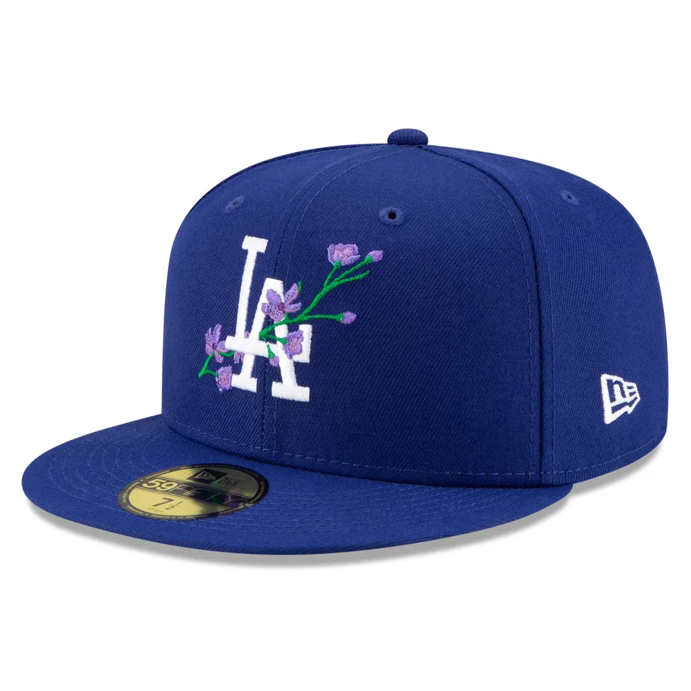 Los Angeles Dodgers SIDE-BLOOM Royal Fitted Hat by New Era