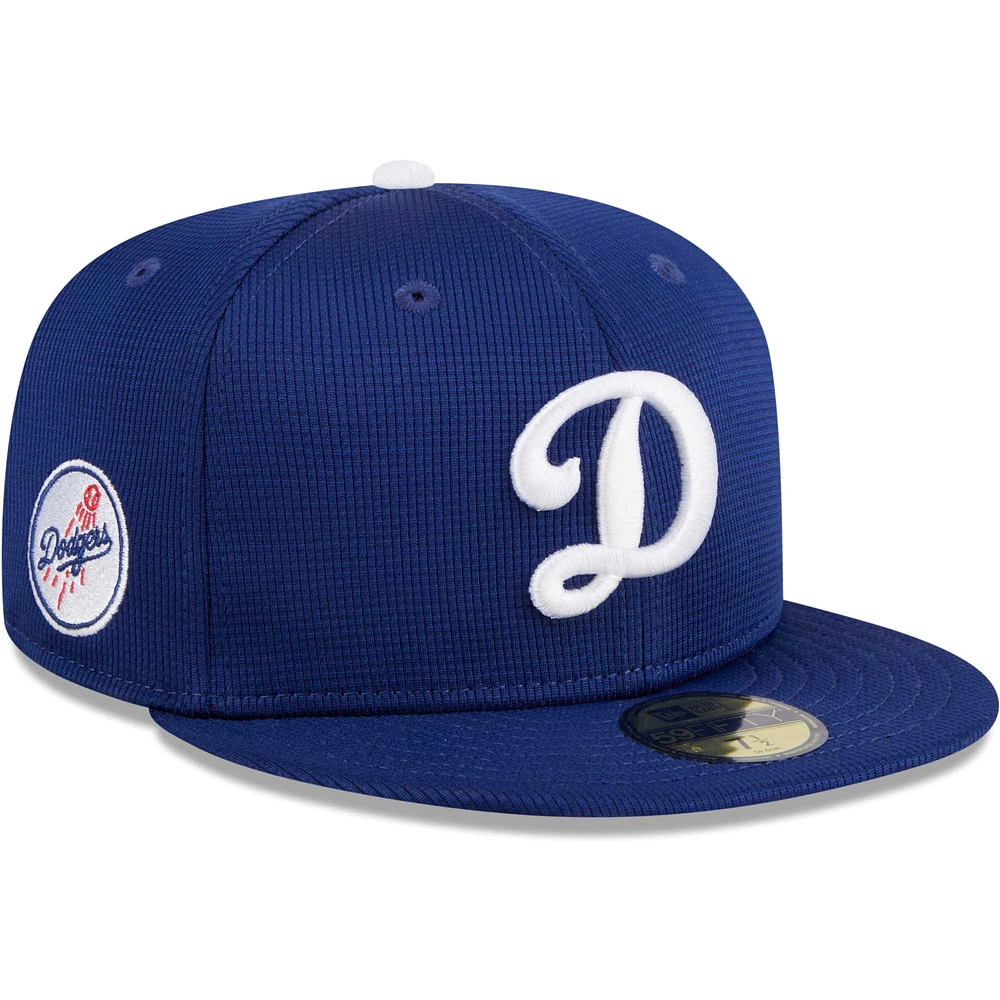 Men's New Era  Royal Los Angeles Dodgers 2024 Batting Practice On-Field 59FIFTY Fitted Hat