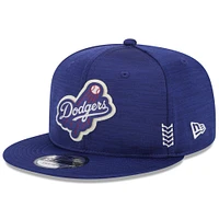 Casquette Snapback 9FIFTY Royal Los Angeles Dodgers 2024 Clubhouse New Era pour homme