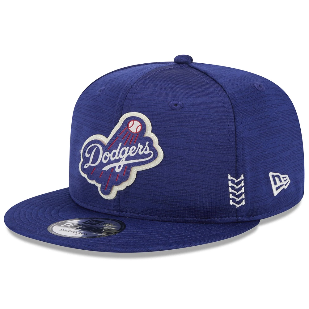 Casquette Snapback 9FIFTY Royal Los Angeles Dodgers 2024 Clubhouse New Era pour homme