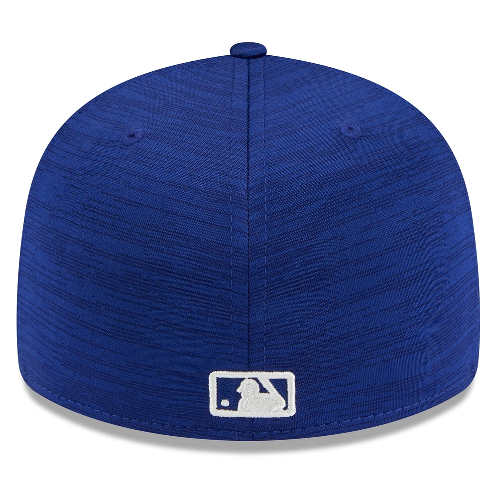 Casquette ajustée 59FIFTY Royal Los Angeles Dodgers 2024 Clubhouse Low Profile pour homme