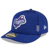 Casquette ajustée 59FIFTY Royal Los Angeles Dodgers 2024 Clubhouse Low Profile pour homme