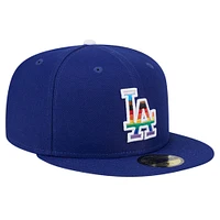 Casquette ajustée 59FIFTY Royal Los Angeles Dodgers 2024 Pride On Field New Era pour homme