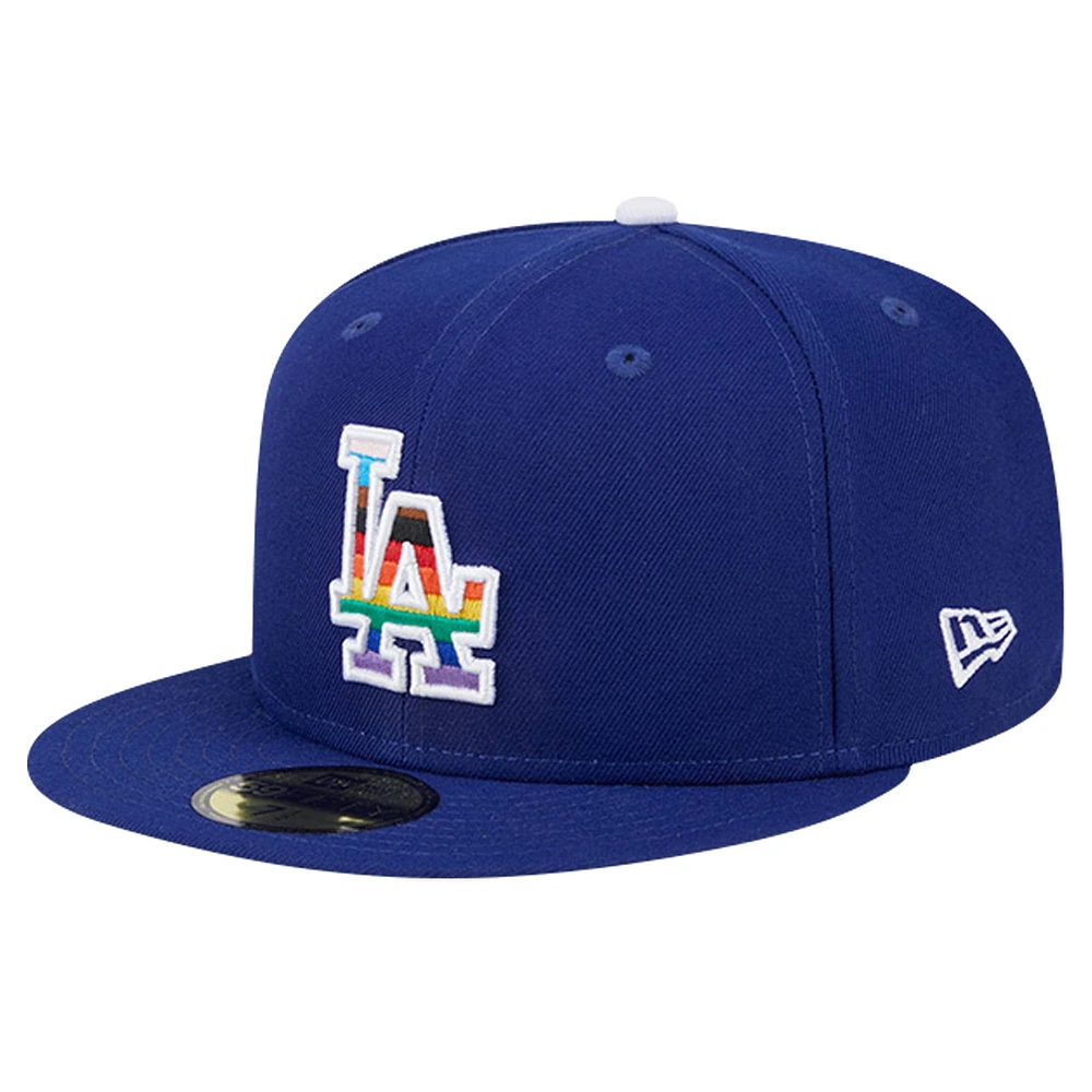 Men's New Era Royal Los Angeles Dodgers 2024 Pride On Field 59FIFTY Fitted Hat