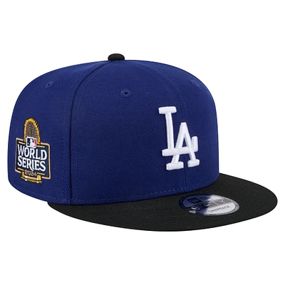 Casquette Snapback 9FIFTY Los Angeles Dodgers Royal New Era pour homme Champions de la Série mondiale 2024