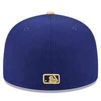 Casquette ajustée 59FIFTY pour homme New Era Royal Los Angeles Dodgers 2025 Gold Collection