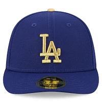 Men's New Era  Royal Los Angeles Dodgers 2025 Gold Collection Low Profile 59FIFTY Fitted Hat