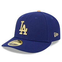 Men's New Era  Royal Los Angeles Dodgers 2025 Gold Collection Low Profile 59FIFTY Fitted Hat